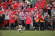 8 February 2012; Luke Bradley, Glenstal Abbey, watches his penalty kick go just wide against Rockwell College. Avonmore Munster Schools Rugby Senior Cup, Round 1, Glenstal Abbey v Rockwell College, Clanwilliam RFC, Clanwilliam Park, Tipperary Town, Co. Tipperary. Picture credit: Matt Browne / SPORTSFILE