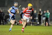 8 February 2012; Colin Fennelly, Cork Institute of Technology, in action against Conor Allis, University College Dublin. Irish Daily Mail Fitzgibbon Cup Group A, University College Dublin v Cork Institute of Technology, UCD, Belfield, Dublin. Picture credit: Barry Cregg / SPORTSFILE