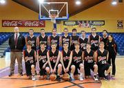 9 February 2012; The Presentation College, Bray, team. All-Ireland Schools Cup U19A Boys Final, St. Malachys, Belfast v Presentation College, Bray, Wicklow, National Basketball Arena, Tallaght, Dublin. Picture credit: Brian Lawless / SPORTSFILE