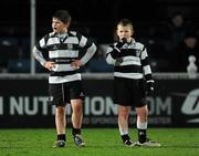 9 February 2012; Old Belvedere RFC players during the Half-Time Mini Games. Celtic League, Leinster v Treviso, RDS, Ballsbridge, Dublin. Picture credit: Barry Cregg / SPORTSFILE