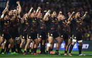 20 June 2017; Chiefs players preform a haka prior to the match between the Chiefs and the British & Irish Lions at FMG Stadium in Hamilton, New Zealand. Photo by Stephen McCarthy/Sportsfile