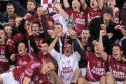 11 February 2012; The St. Patrick's Ballyragget team celebrate with the cup. AIB GAA Hurling All-Ireland Junior Club Championship Final, Charleville, Cork v St. Patrick's Ballyragget, Co. Kilkenny, Croke Park, Dublin. Picture credit: Pat Murphy / SPORTSFILE