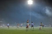 11 February 2012; A general view of action during the first half. The game was subsequently abandoned, due to heavy fog, by referee Marty Duffy before the start of the second half. Allianz Football League, Division 1, Round 2, Mayo v Dublin, McHale Park, Castlebar, Co. Mayo. Picture credit: David Maher / SPORTSFILE