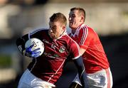 12 February 2012; Paul Conroy, Galway, in action against Dessie Finnegan, Louth. Allianz Football League, Division 2, Round 2, Galway v Louth, Pearse Stadium, Galway. Picture credit: Ray McManus / SPORTSFILE