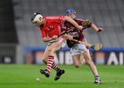 11 February 2012; Barry McCarthy, Charleville, in action against Brian Phelan, St. Patrick's Ballyragget. AIB GAA Hurling All-Ireland Junior Club Championship Final, Charleville, Cork v St. Patrick's Ballyragget, Co. Kilkenny, Croke Park, Dublin. Picture credit: Pat Murphy / SPORTSFILE