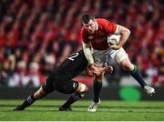 24 June 2017; Peter O'Mahony of the British & Irish Lions is tackled by Sonny Bill Williams of New Zealand during the First Test match between New Zealand All Blacks and the British & Irish Lions at Eden Park in Auckland, New Zealand. Photo by Stephen McCarthy/Sportsfile