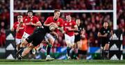24 June 2017; Liam Williams of the British & Irish Lions is tackled by Israel Dagg of New Zealand in the build up to his side's first try during the First Test match between New Zealand All Blacks and the British & Irish Lions at Eden Park in Auckland, New Zealand. Photo by Stephen McCarthy/Sportsfile