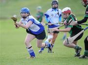 18 February 2012; Emma White, Dublin Institute of Technology, in action against Kathleen Kielt, Queen's University Belfast,. 2012 Purcell Cup Semi-Final B, Queen's University Belfast v Dublin Institute of Technology, Waterford IT, Waterford. Picture credit: Matt Browne / SPORTSFILE