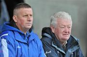 19 February 2012; Former Dublin manager Paul Caffrey and his selector Dave Billings watch the match. M Donnelly GAA Football All-Ireland Interprovincial Championship Semi-Final, Leinster v Munster, Parnell Park, Dublin. Picture credit: Brian Lawless / SPORTSFILE