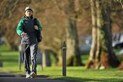 21 February 2012; Ireland Assistant Coach Les Kiss makes his way to squad training ahead of their side's RBS Six Nations Rugby Championship game against Italy on Saturday. Ireland Rugby Squad Training, Carton House, Maynooth, Co. Kildare. Picture credit: Barry Cregg / SPORTSFILE