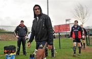 21 February 2012; Munster's Savenaca Tokula arrives for squad training ahead of their Celtic League game against Cardiff Blues on Friday. Munster Rugby Squad Training, CIT, Bishopstown, Cork. Picture credit: Diarmuid Greene / SPORTSFILE