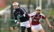 21 February 2012; Kevin Roche, CIT, in action against Dean Higgins, NUIG. Irish Daily Mail Fitzgibbon Cup, Quarter-Final, Cork Institute of Technology v National University of Ireland Galway, CIT, Cork. Picture credit: Diarmuid Greene / SPORTSFILE