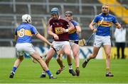 1 July 2017; Tommy Doyle of Westmeath is blocked down by Brendan Maher, left, Dan McCormack, and Seamus Callanan of Tipperary during the GAA Hurling All-Ireland Senior Championship Round 1 match between Tipperary and Westmeath at Semple Stadium in Thurles, Co Tipperary. Photo by Diarmuid Greene/Sportsfile