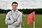 4 July 2017; St. Patricks Athletic's new signing Owen Garvan in attendance before a St Patrick’s Athletic Press Conference at ALSAA sports club, Swords, Co. Dublin. Photo by David Maher/Sportsfile