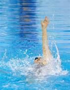 1 March 2012; Melanie Nocher, Ards SC, on her way to winning the Women's 100m Backstroke, in a time of 1:01.92, during the Irish Long Course National Swimming Championships/Olympic Trials. National Aquatic Centre, Abbotstown, Dublin. Picture credit: Pat Murphy / SPORTSFILE