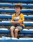 9 July 2017; Six year old Clare supporter Pádraig Chaplin, from Similebridge, relaxes before the Munster GAA Hurling Senior Championship Final match between Clare and Cork at Semple Stadium in Thurles, Co Tipperary. Photo by Ray McManus/Sportsfile
