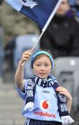 11 March 2012; Dublin supporter Alli Graham-Quinn, aged 11, from the Navan Road, at the game. Supporters and Entertainment at Croke Park, Dublin. Picture credit: Dáire Brennan / SPORTSFILE