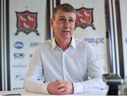 11 July 2017; Manager of Dundalk Stephen Kenny during a press conference at Oriel Park, in Dundalk, Co. Louth. Photo by David Maher/Sportsfile