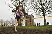 10 March 2012; Sara Moore, Sacred Heart College, Omagh, Co. Tyrone, on her way to finishing in 4th place during the Senior Girls 2500m race at the Aviva All-Ireland Schools' Cross Country 2012. St Mary’s College, Galway. Picture credit: Diarmuid Greene / SPORTSFILE