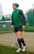 13 March 2012; Ireland's Luke Fitzgerald arrives for squad training ahead of their RBS Six Nations Championship match against England on Saturday. Ireland Rugby Squad Training, Carton House, Maynooth, Co. Kildare. Picture credit: Pat Murphy / SPORTSFILE