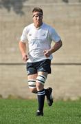 14 March 2012; Brad Thorn, Leinster A, warms up before the game. A Interprovincial, Leinster A v Connacht A, Old Belvedere RFC, Anglesea Road, Donnybrook, Dublin.  Picture credit: Barry Cregg / SPORTSFILE