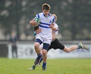 14 March 2012; Gary Fearon, St. Andrew’s College, in action against Ben Kealy, St. Gerard’s School. Fr. Godfrey Cup Final, St. Gerard’s School v St. Andrew’s College, Templeville Road, Dublin. Picture credit: Brian Lawless / SPORTSFILE