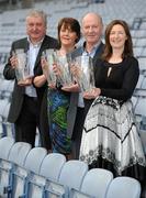 15 March 2012; The Tesco Club Person of the Year awards were announced today at a cermony in Croke Park. At the announcement are the provincial winners, from left, Leinster winner Pat Ring, Foxrock Cabinteely, Dublin, Connacht winner Maura Burke, Dunmore McHales, Galway, Ulster winner Francie Coleman, Donaghmoyne, Co. Monaghan, and Munster winner Treas Molloy, Doora Barefield, Co. Clare. Munster winner Treas Molloy was later announced as the winner of Tesco Overall Club Person of the Year Award. Croke Park, Dublin. Picture credit: Brian Lawless / SPORTSFILE