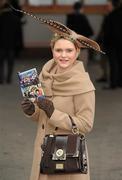 16 March 2012; Margaret Connolly, from Mullingar, Co. Westmeath, in attendance at the Cheltenham Festival. Cheltenham Racing Festival, Prestbury Park, Cheltenham, England. Picture credit: Brendan Moran / SPORTSFILE