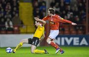 16 March 2012; Barry Molloy, Derry City, in action against Conan Byrne, Shelbourne. Airtricity League Premier Division, Shelbourne v Derry City, Tolka Park, Dublin. Picture credit: David Maher / SPORTSFILE