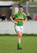 18 March 2012; Lorraine Scanlon, Kerry, shows her disappointment at the final whistle after defeat against Mayo. Bord Gais Energy Ladies National Football League, Division 2, Round 6, Mayo v Kerry, Claremorris, Co. Mayo. Picture credit: Pat Murphy / SPORTSFILE