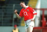 21 July 2002; Philip Clifford of Cork celebrates scoring his side's only goal during the Bank of Ireland Munster Football Final Replay match between Cork and Tipperary at Páirc Uí Chaoimh in Cork. Photo by Brendan Moran/Sportsfile