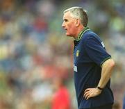 21 July 2002; Donegal manager Mickey Moran during the All-Ireland Senior Football Championship Qualifier Round 4 match between Meath and Donegal at Croke Park. Photo by Brian Lawless/Sportsfile