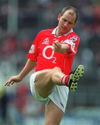 21 July 2002; Ronan McCarthy of Cork during the Bank of Ireland Munster Football Final Replay match between Cork and Tipperary at Páirc Uí Chaoimh in Cork. Photo by Brendan Moran/Sportsfile