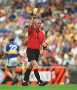 28 July 2002; Referee Pat Ahern during the All-Ireland Senior Hurling Championship Quarter-Final match between Antrim and Tipperary at Croke Park in Dublin. Photo by Aoife Rice/Sportsfile