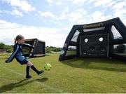 22 July 2017; Erin Egan, age 10, of Hollyhill LFC, takes part in the Continental Tyres Activities ahead of the Continental Tyres Women’s National League match between Cork City WFC and Galway WFC at Bishopstown Stadium in Co. Cork. Photo by Seb Daly/Sportsfile