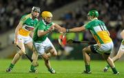 24 March 2012; James Ryan, Limerick, in action against Joe Bergin, Offaly. Allianz Hurling League, Division 1B, Round 4, Limerick v Offaly, Gaelic Grounds, Limerick. Picture credit: Gareth Williams / SPORTSFILE