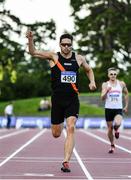 23 July 2017; Brian Gregan of Clonliffe Harriers, Co. Dublin, celebrates after winning the Men's 400m during the Irish Life Health National Senior Track & Field Championships – Day 2 at Morton Stadium in Santry, Co. Dublin. Photo by Sam Barnes/Sportsfile