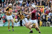 1 April 2012; Eoin Larkin, Kilkenny, in action against Niall Donohue, Galway. Allianz Hurling League Division 1A, Round 5, Kilkenny v Galway, Nowlan Park, Kilkenny. Picture credit: Brian Lawless / SPORTSFILE