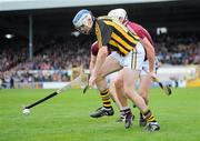 1 April 2012; T.J. Reid, Kilkenny, in action against Niall Donoghue, Galway. Allianz Hurling League Division 1A, Round 5, Kilkenny v Galway, Nowlan Park, Kilkenny. Picture credit: Brian Lawless / SPORTSFILE