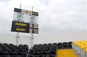 1 April 2012; A general view of the scoreboard at the end of the match. Allianz Hurling League Division 1A, Round 5, Kilkenny v Galway, Nowlan Park, Kilkenny. Picture credit: Brian Lawless / SPORTSFILE