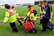 1 April 2012; Richie Hogan, Kilkenny, is stretchered off the field with an injury. Allianz Hurling League Division 1A, Round 5, Kilkenny v Galway, Nowlan Park, Kilkenny. Picture credit: Brian Lawless / SPORTSFILE
