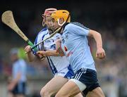 1 April 2012; Eamon Dillon, Dublin, in action against Aidan Kearney, Waterford. Allianz Hurling League Division 1A, Round 5, Waterford v Dublin, Fraher Field, Dungarvan, Co. Waterford. Picture credit: Matt Browne / SPORTSFILE