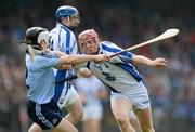 1 April 2012; John Mullane, Waterford, in action against Ruairi Trainor, Dublin. Allianz Hurling League Division 1A, Round 5, Waterford v Dublin, Fraher Field, Dungarvan, Co. Waterford. Picture credit: Matt Browne / SPORTSFILE