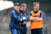 1 April 2012; Waterford manager Michael Ryan, left, with selector's Sean Cullinane, centre, and Ken McGrath before the game against Dublin. Allianz Hurling League Division 1A, Round 5, Waterford v Dublin, Fraher Field, Dungarvan, Co. Waterford. Picture credit: Matt Browne / SPORTSFILE