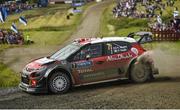 29 July 2017; Kris Meeke of Great Britain and Paul Nagle of Ireland compete in their Citro‘n Total Abu Dhabi WRT Citro‘n C3 WRC during Special Stage 16 of the Neste Rally Finland in Ouninpohja, Finland. Photo by Philip Fitzpatrick/Sportsfile