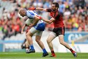 29 July 2017; Gavin Doogan of Monaghan in action against Kevin McKernan of Down during the GAA Football All-Ireland Senior Championship Round 4B match between Down and Monaghan at Croke Park in Dublin. Photo by Piaras Ó Mídheach/Sportsfile