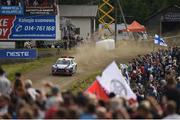 29 July 2017; theirry Neuville of Belgium and Nicolas Gilsoul of Belgium compete in their Hyundai Motorsport i20 Coupe WRC during Special Stage 19 of the Neste Rally Finland in Ouninpohja, Finland. Photo by Philip Fitzpatrick/Sportsfile