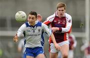 31 March 2012; Cormac Costello, Ard Scoil Rís, in action against Michael Murphy, St. Pauls, Bessbrook. All-Ireland Colleges Senior Football B Championship Final, St. Pauls, Bessbrook v Ard Scoil Rís, Kingspan Breffni Park, Cavan. Picture credit: Brendan Moran / SPORTSFILE