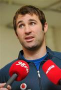 6 April 2012; Dublin captain Bryan Cullen speaking during a press conference ahead of their Allianz Football League, Division 1, Round 7, match against Cork on Sunday. Dublin Football Press Conference, DCU, St Clare's, Glasnevin, Dublin. Picture credit: David Maher / SPORTSFILE