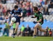 7 April 2012; Brian Grehan, Gallen CS, in action against Caolan Coney, Holy Trinity. All-Ireland Vocational Senior Football Championship Final, Gallen CS, Co. Offaly v Holy Trinity, Cookstown, Co. Tyrone, Croke Park, Dublin. Picture credit: Ray McManus / SPORTSFILE